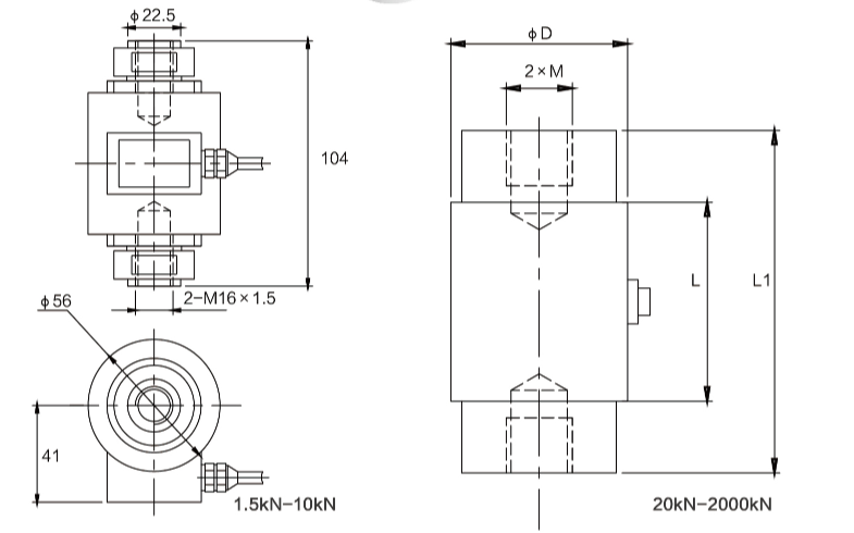 TQ-H6N柱式稱重傳感器